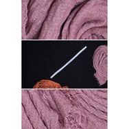 Hürrem Bone 1010T_42 Beyaz Süngeri Polyester Çift Katlı Tekli Eşarp