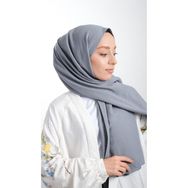 Hürrem Bone 202105_25 Füme Pamuk Caz Sade Düz Klasik Şal