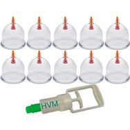 Hvm 10 Adet 7 cm Hacamat Kupası ve Hacamat Pompası
