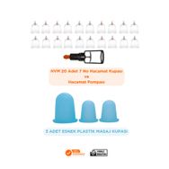 Hvm 20 Adet 7 cm Hacamat Kupası ve Hacamat Pompası