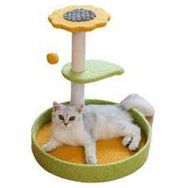 Hwei Sarı Yeşil Ayçiçeği Yuvarlak Kedi Tırmalama Oyuncağı