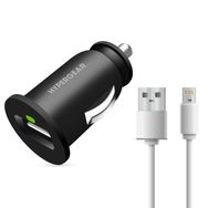 Hypergear 2.1A 2X iPhone Uyumlu Lightning Siyah Hızlı Araç Şarj Aleti Set