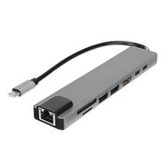Hytech HY-USBC83 4K 30 Hz Gri Metal Type-C Adaptör
