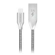 Hytech HY-X120 Metal Silver 1M 3A Micro USB Data