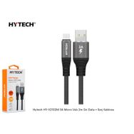 Hytech HY-X2102M 3A Micro Usb 2 m Gri Data Sarj Kablosu