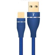 Hytech HY-X220 3A Micro Usb 1M Mavi Data Sarj Kablosu