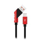 Hytech HY-X415 3A Type-C 1 mt Kırmızı Data Şarj Kablosu