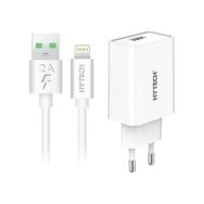Hytech HY-XE22 Beyaz 2.1A Lightning Kablolu Duvar Şarjı