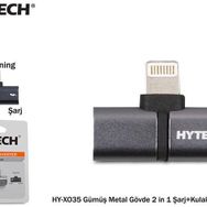 Hytech HY-XO35 Gümüş Metal Gövde Şarj to Kulaklık Çevirici