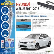 Hyundai Accent Blue RBW Hybrid 2011-2015 Silecek Takımı