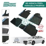 Hyundai Elantra 2016 Model 3D Havuzlu Paspas