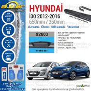 Hyundai i30 RBW Hybrid 2012-2016 Silecek Takımı
