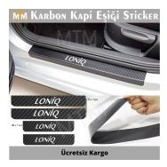 Hyundai Loniq 4 Adet Karbon Kapı Eşiği Sticker