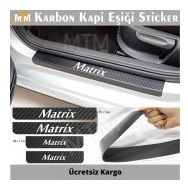 Hyundai Matrix 4 Adet Karbon Kapı Eşiği Sticker