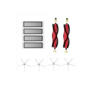Ibraş Roborock S5 Max Mega Set Beyaz Yan Fırçalı S50 S6 S6 Maxv S6 Pure ile Uyumlu Mega 10 Parça Beyaz Yan Fırçalı Set