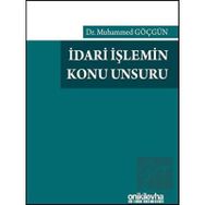İdari İşlemin Konu Unsuru - On İki Levha Yayınları