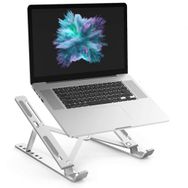 İdock N29-3-Gümüş Katlanır Aluminyum Macbook Laptop Bilgisayar Standı