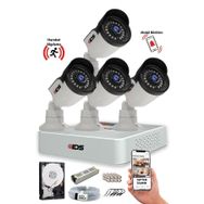 IDS A2044 5MP Sony Lensli 4 Kameralı Full HD Gece Görüşlü Güvenlik Kamerası Sistemi