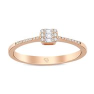 İf Pırlanta 0.10 ct Pırlanta Baget Yüzük