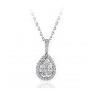İf Pırlanta 0.45 ct Pırlanta Baget Kolye