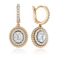 İf Pırlanta 0.65 ct Pırlanta Küpe