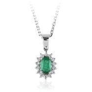 İf Pırlanta 0.70 ct Pırlanta Zümrüt Kolye