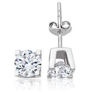 İf Pırlanta 0.80 ct Pırlanta Tektaş Küpe