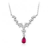 İf Pırlanta 0.95 ct Pırlanta Yakut Kolye