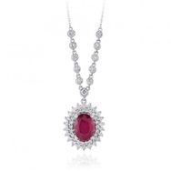 İf Pırlanta 3.62 ct Pırlanta Yakut Kolye