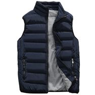 IFIKK Gilets Koyu Mavi Kapitone Puffer Erkek Ceket