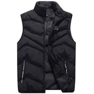 IFIKK Gilets Siyah Kapitone Puffer Erkek Ceket