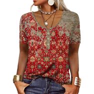 IFIKK GT01 Baskılı Kısa Kollu Kadın T-shirt
