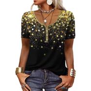 IFIKK GT03 Baskılı Kısa Kollu Kadın T-shirt