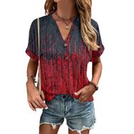 IFIKK GT13 Baskılı Kısa Kollu Kadın T-shirt