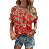 IFIKK GT14 Baskılı Kısa Kollu Kadın T-shirt