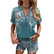 IFIKK GT17 Baskılı Kısa Kollu Kadın T-shirt