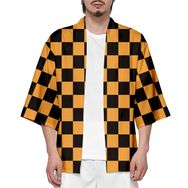 IFIKK Happi Haori Genç Anime 3D Baskılı Şeytan Katili Stil 1 Erkek Ceket