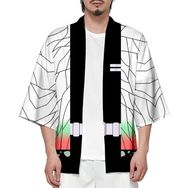 IFIKK Happi Haori Genç Anime 3D Baskılı Şeytan Katili Stil 32 Erkek Ceket