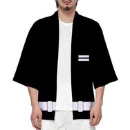 IFIKK Happi Haori Genç Anime 3D Baskılı Şeytan Katili Stil 38 Erkek Ceket