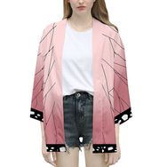IFIKK Happi Haori Genç Anime 3D Baskılı Şeytan Katili Stil 4 Erkek Ceket