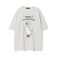 IFIKK SB09 Yuvarlak Yaka Kısa Kollu Rahat Baskılı Kadın T-shirt