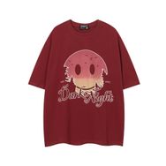 IFIKK SB11 Yuvarlak Yaka Kısa Kollu Rahat Baskılı Kadın T-shirt