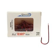 İğnesan 0307 Serisi Kırmızı Çapraz 100'lü Paket No:7 Olta İğnesi