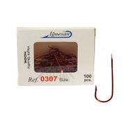 İğnesan 0307 Serisi Kırmızı Çapraz 1100'lü Paket No:6 Olta İğnesi