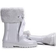İgor W10239 Campera Charol Soft Gri Kız Çocuk Su Geçirmez Yağmur Kar Çizmesi