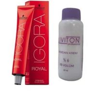 Igora 9.98 Sarı Viyole Kızıl Saç Boyası + Oksidan