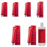 Igora Royal 4-68 Kahve-Çikolata Kızıl 6 Adet Saç Boyası + 1 lt Oksidan