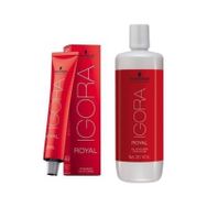 Igora Royal 4-68 Kahve-Çikolata Kızıl x9 Saç Boyası + 1 L Oksidan