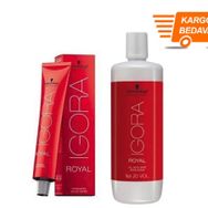 Igora Royal 8-0 Açık Kumral 6 Adet Saç Boyası + 1 lt Oksidan