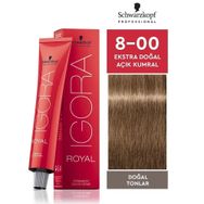 Igora Royal 8-00 Açık Kumral-Ekstra Doğal x4 Saç Boyası